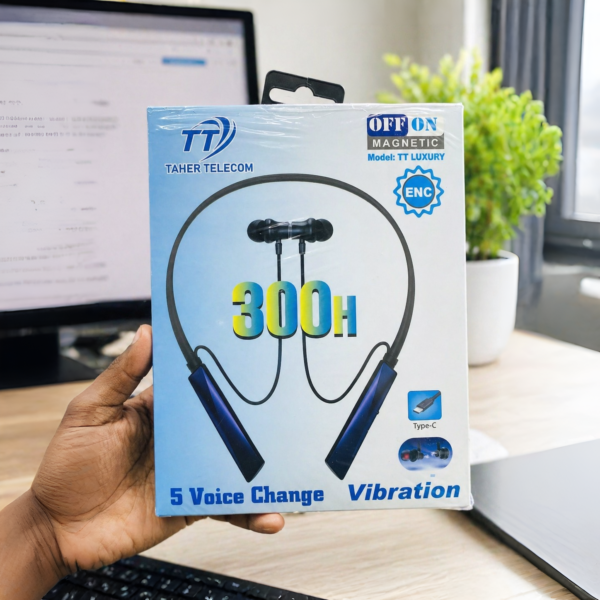 TT Luxury (300H) 5 Voice Changer Neckband with Vibration