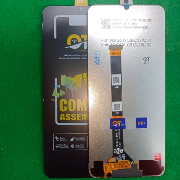 Realme C53/Narzo N53/C51/Note 50/C60/C51S/25L/B2 LCD (Crown Display)