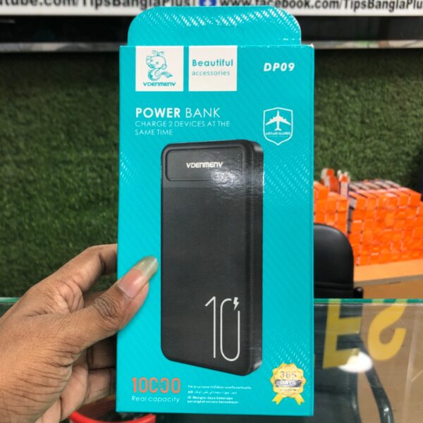 VDENMENV DP09 10000mAh Power Bank Smart Charging Solution